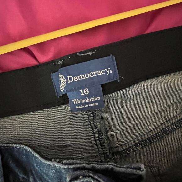 Democracy Women's Ab"solution High Rise Straight Leg Jeans Size 16 Blue NWT - Picture 6 of 9